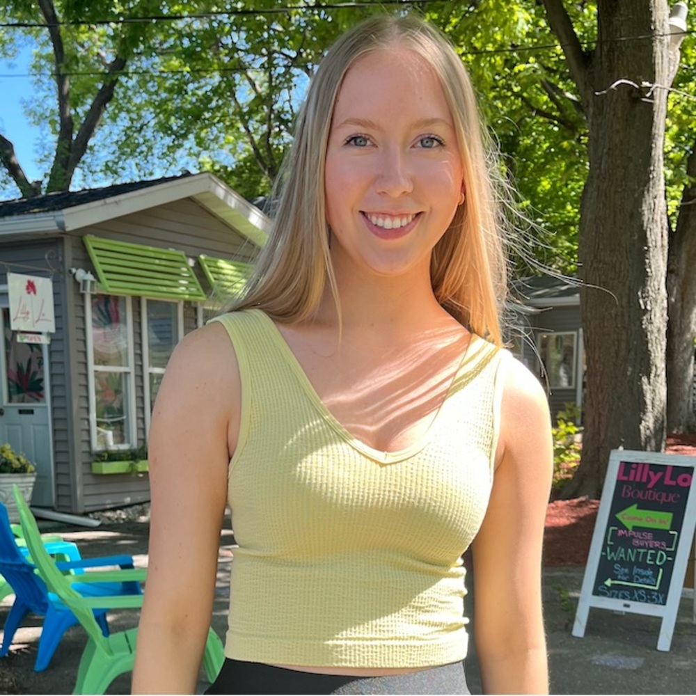 Leah Ribbed Crop Top